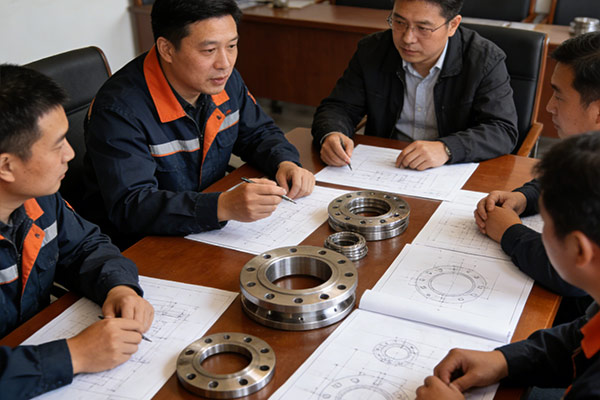 How does flange material cope with challenges posed by different working conditions.